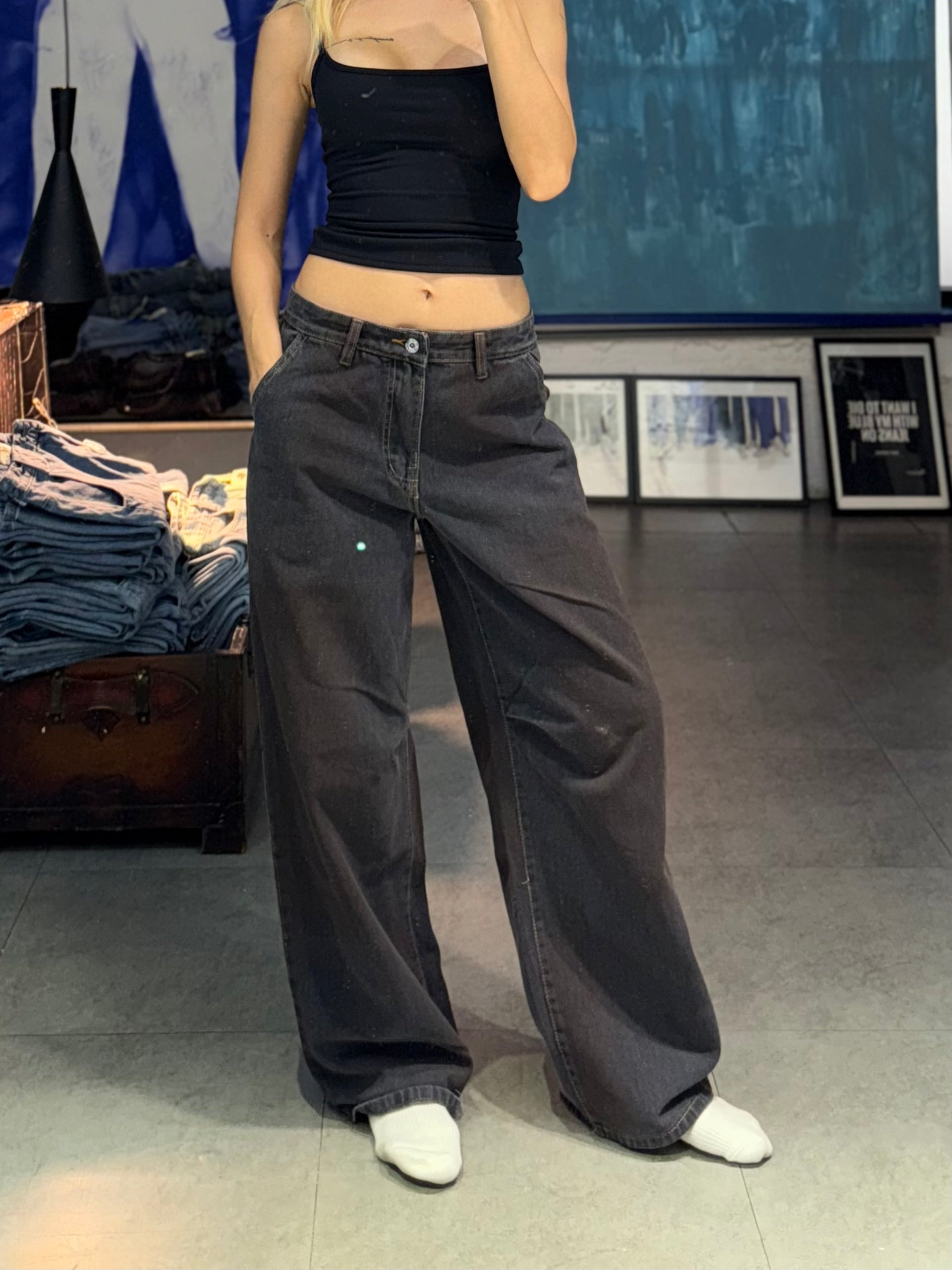 Lowrise7 Retro Jeans - Dark Gray