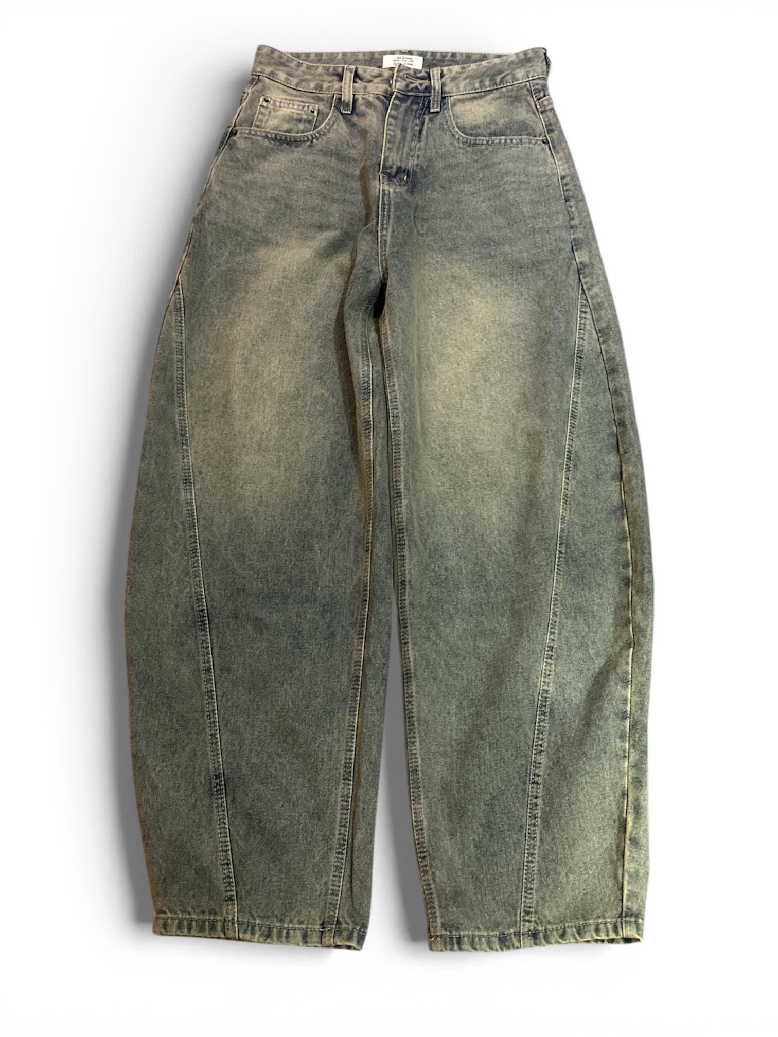 Barrel Japanese Retro Jeans - Green Blue