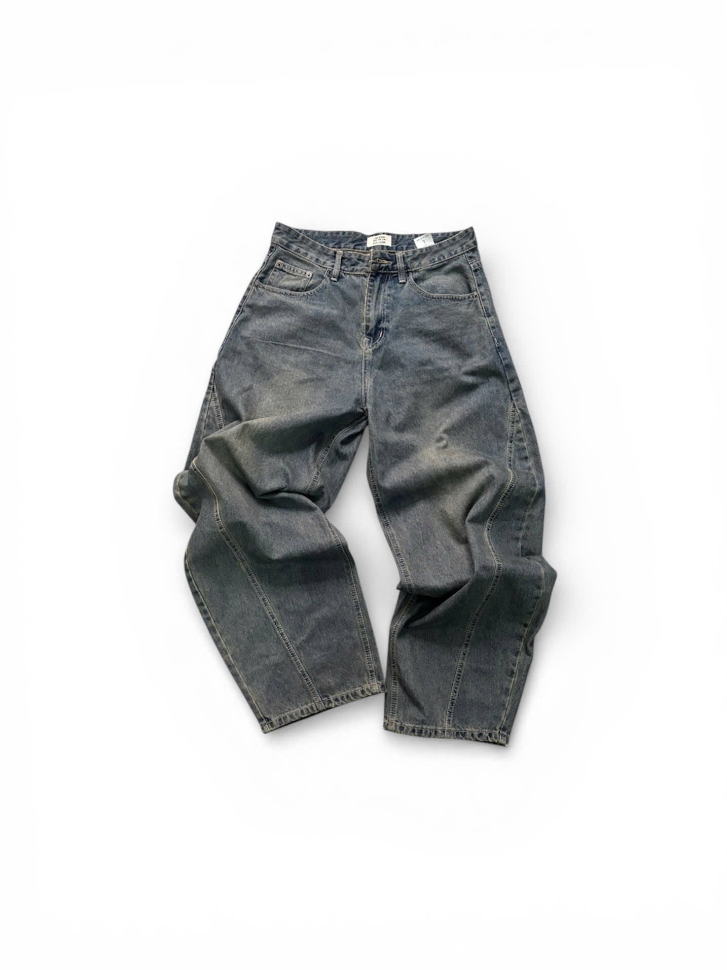 Barrel Japanese Retro Jeans - Ocean Blue