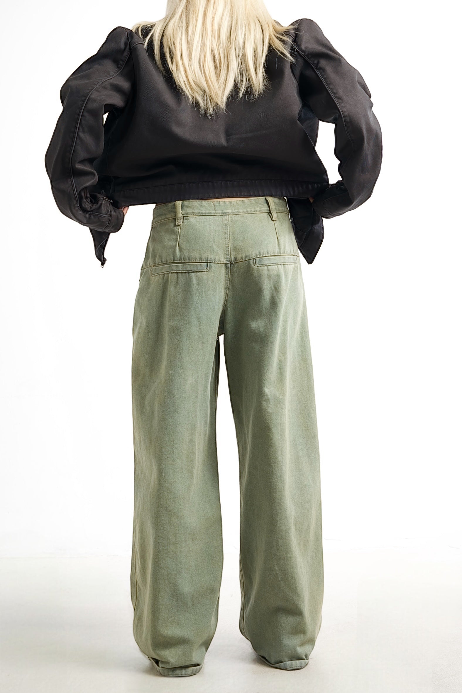 Lowrise7 Retro Jeans - Green Vintage