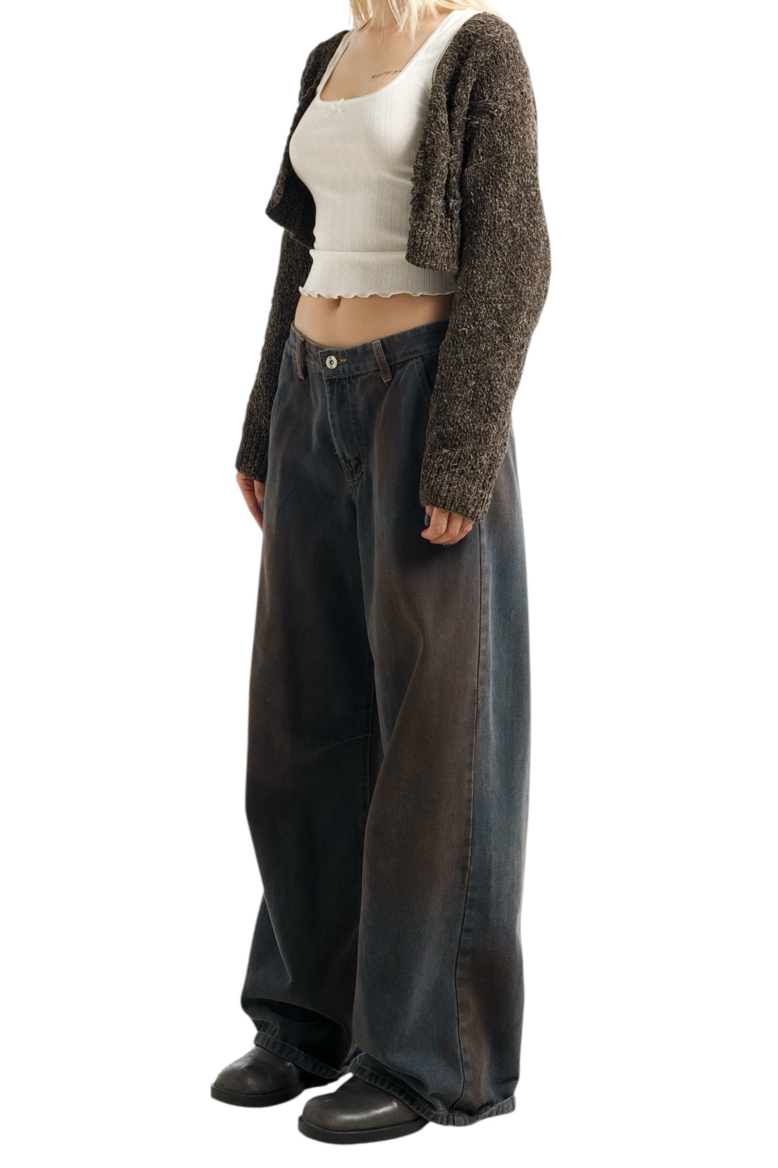 Lowrise7 Retro Jeans - Dark Gray