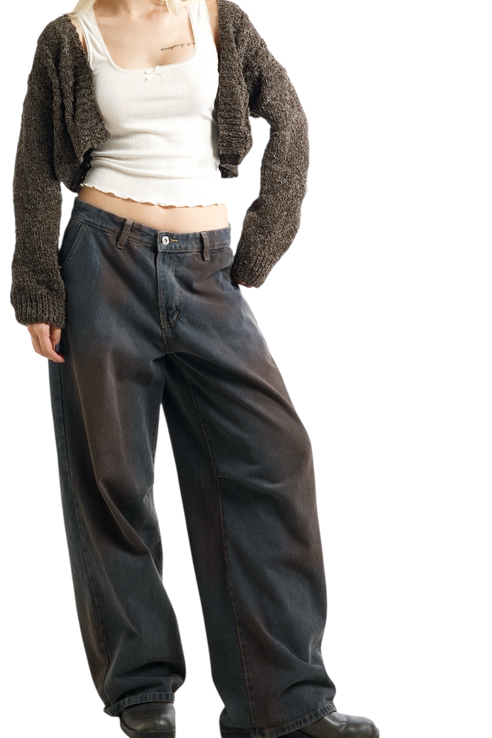 Lowrise7 Retro Jeans - Dark Gray