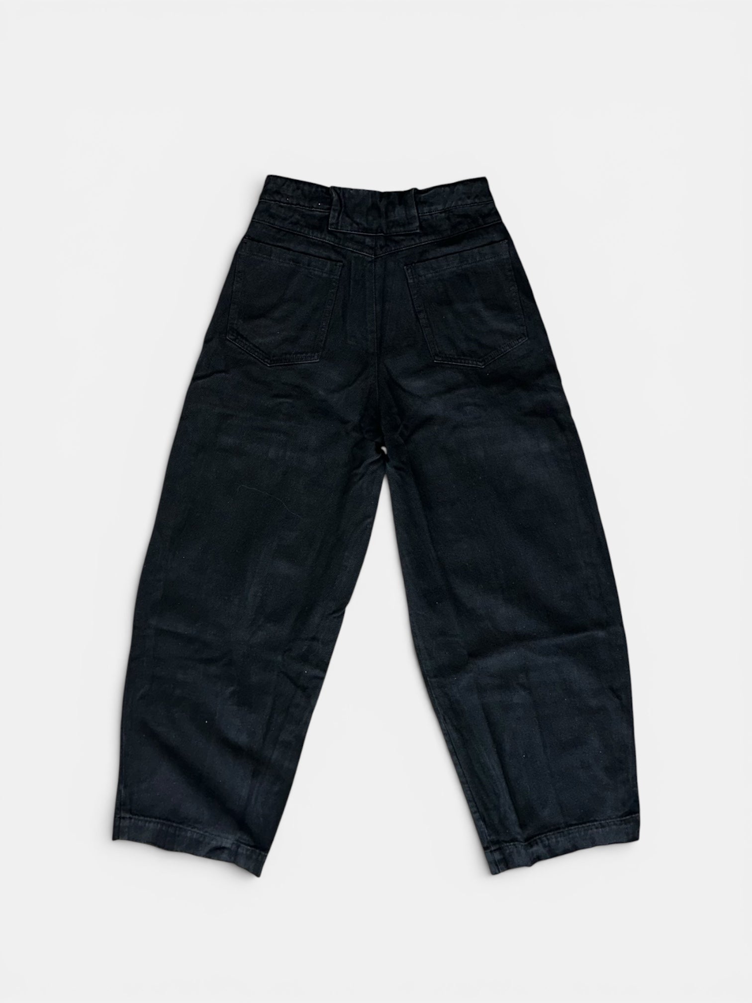 Black Japanese Barrel Jeans