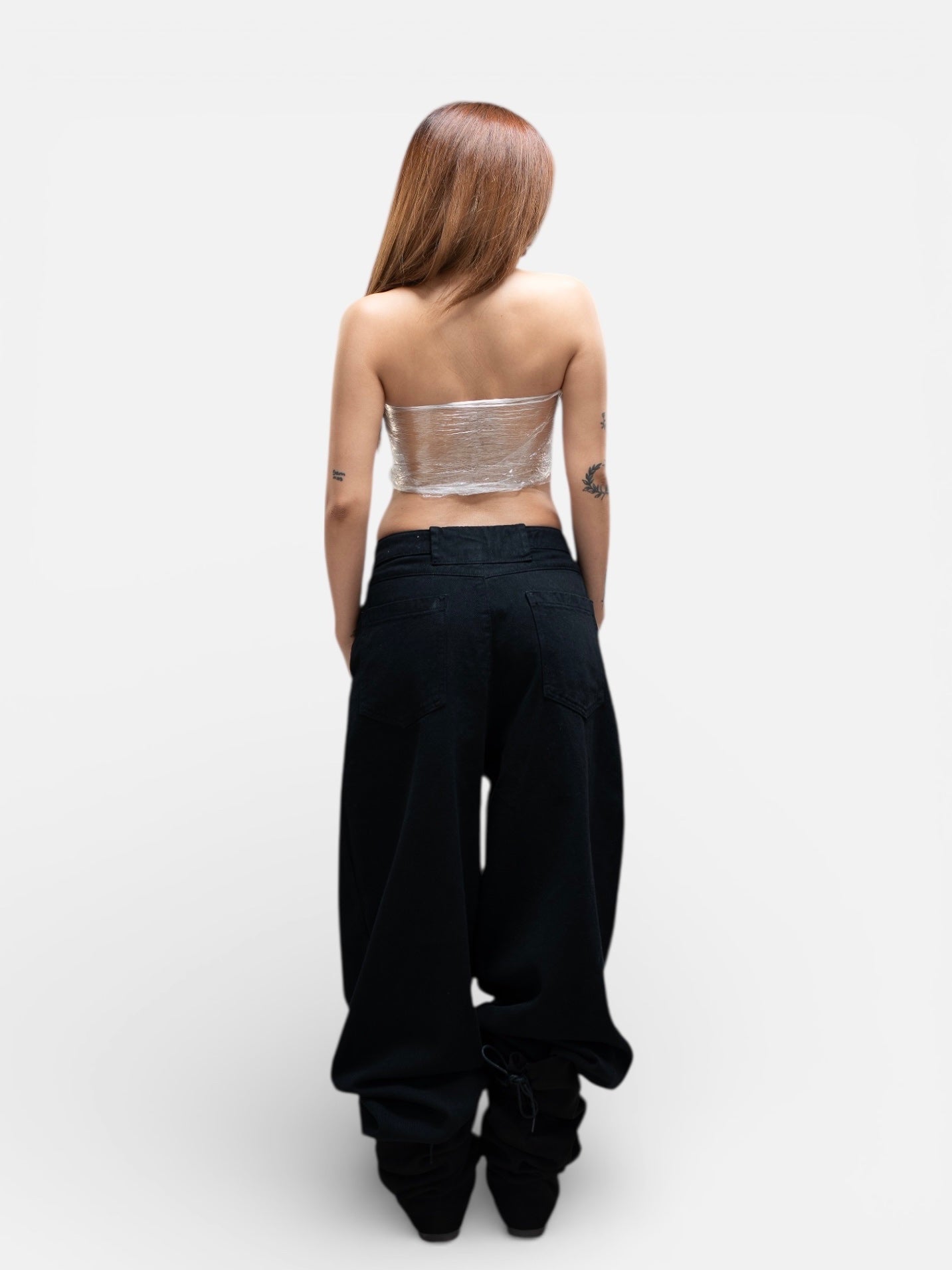 Black Japanese Barrel Jeans
